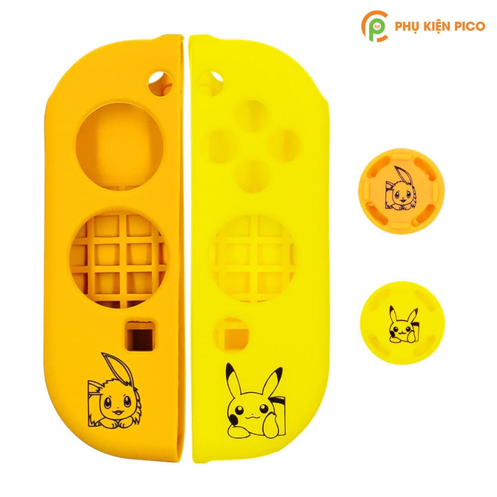 Bộ bọc Joy-con và bọc Analog dành cho máy chơi game Nintendo Switch chất liệu silicone cao cấp - 3