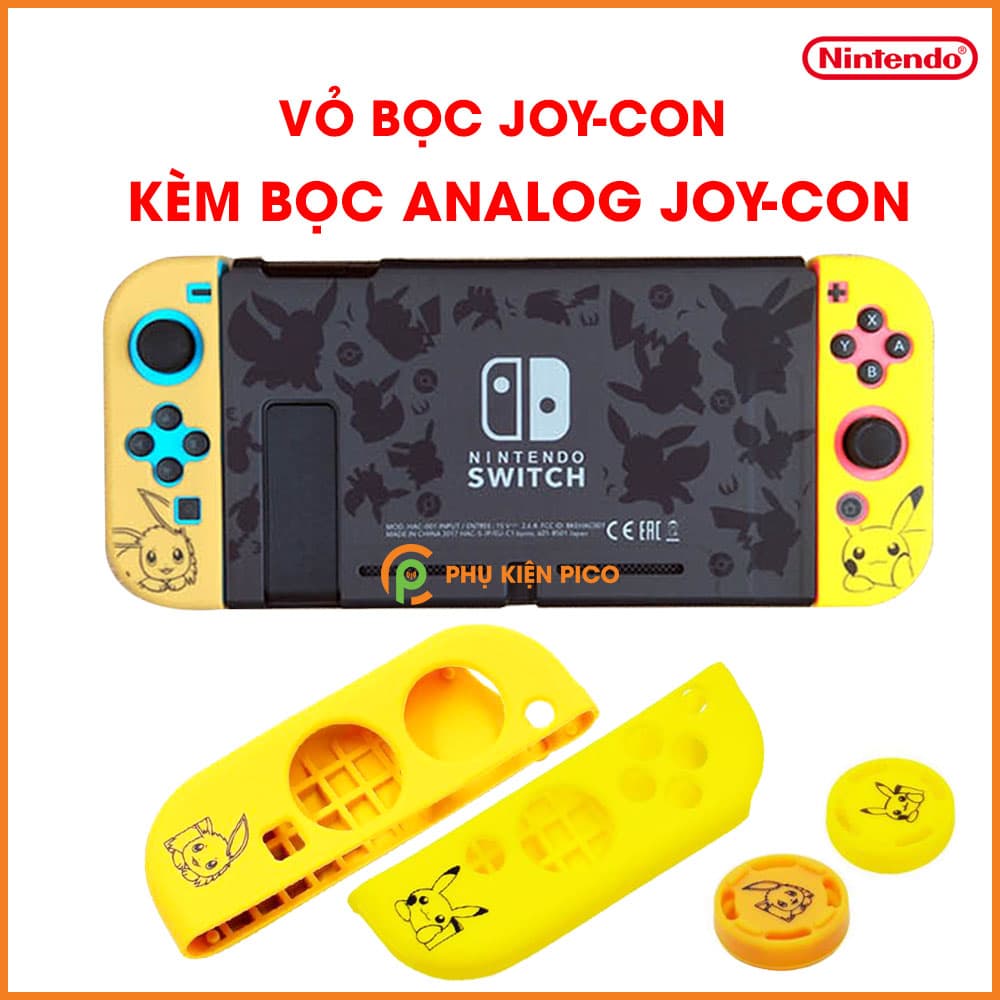 Bộ bọc Joy-con và bọc Analog dành cho máy chơi game Nintendo Switch chất liệu silicone cao cấp - 5
