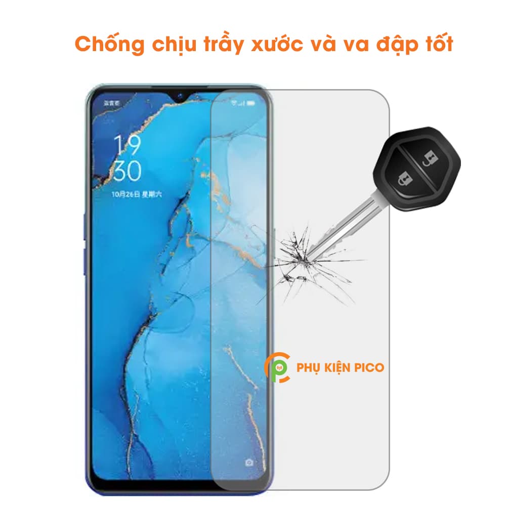 Kính cường lực Oppo Reno 3 trong suốt full màn hình độ cứng 9H - 4