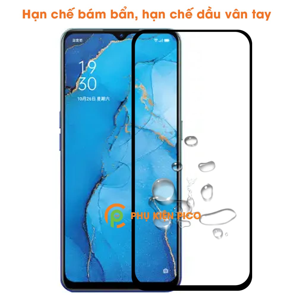 Cường lực Reno 3 viền đen siêu mỏng độ cứng 9H full màn hình – Dán màn hình Oppo Reno 3 - 3