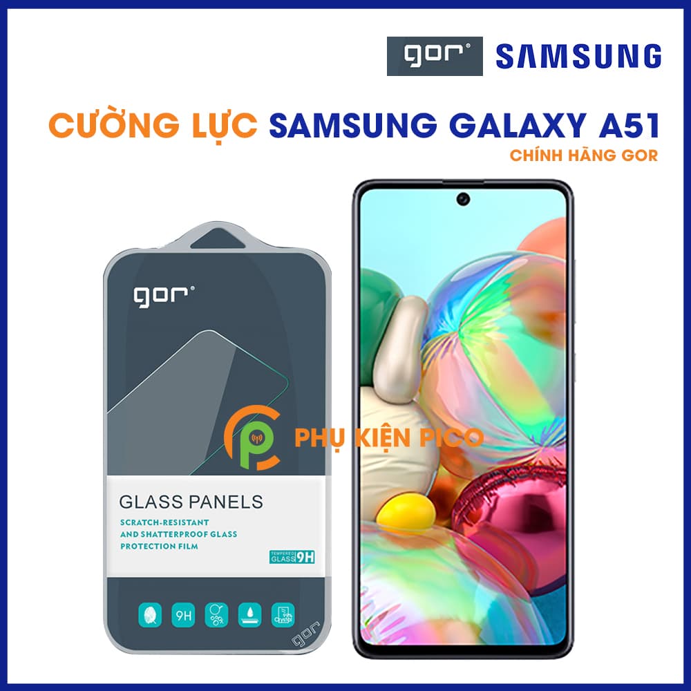 Kính cường lực Samsung Galaxy A51 chính hãng Gor trong suốt 1 chiếc