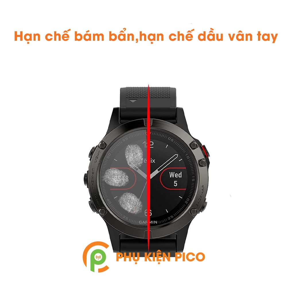 Kính cường lực đồng hồ Garmin Fenix 5 trong suốt full màn hình độ cứng 9H - 3