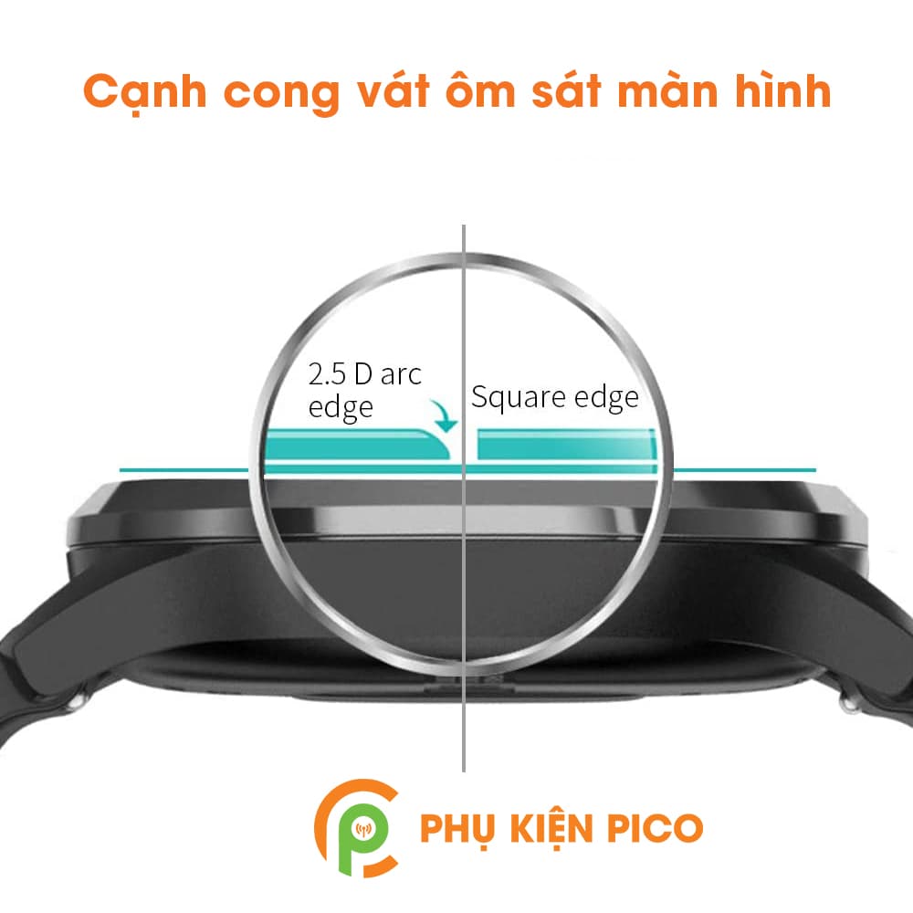 Kính cường lực đồng hồ Garmin Vivomove Hr trong suốt full màn hình độ cứng 9H - 2