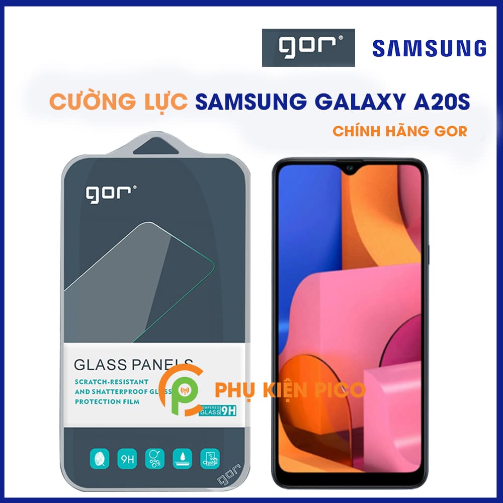 Kính cường lực Samsung Galaxy A20S chính hãng Gor trong suốt 1 chiếc