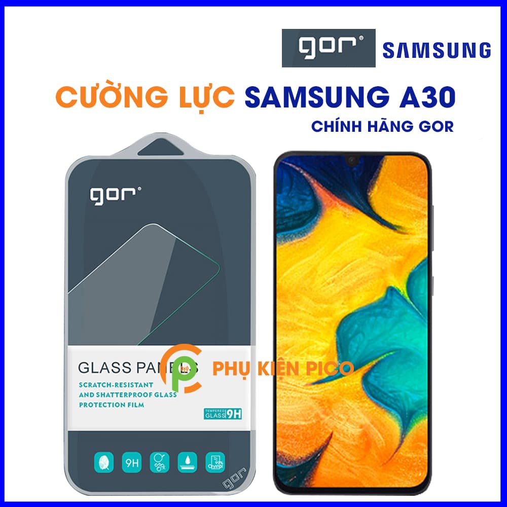 Kính cường lực Samsung Galaxy A30 chính hãng Gor trong suốt 1 chiếc