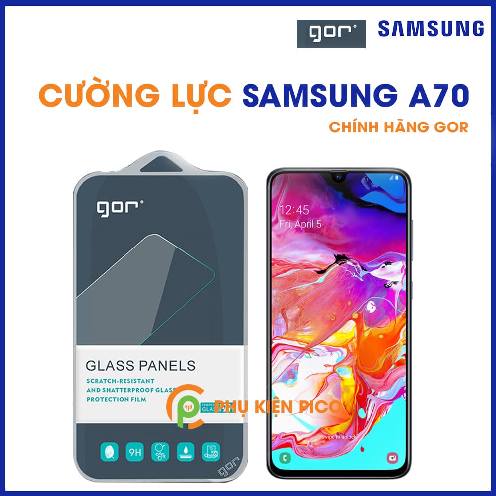 Kính cường lực Samsung Galaxy A70 chính hãng Gor trong suốt 1 chiếc