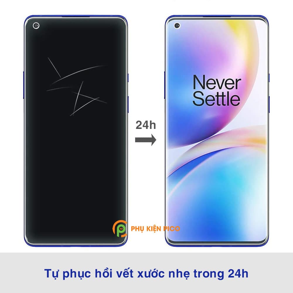 Dán màn hình Oneplus 8 Pro full màn dẻo trong suốt PPF tự phục hồi vết xước - 3