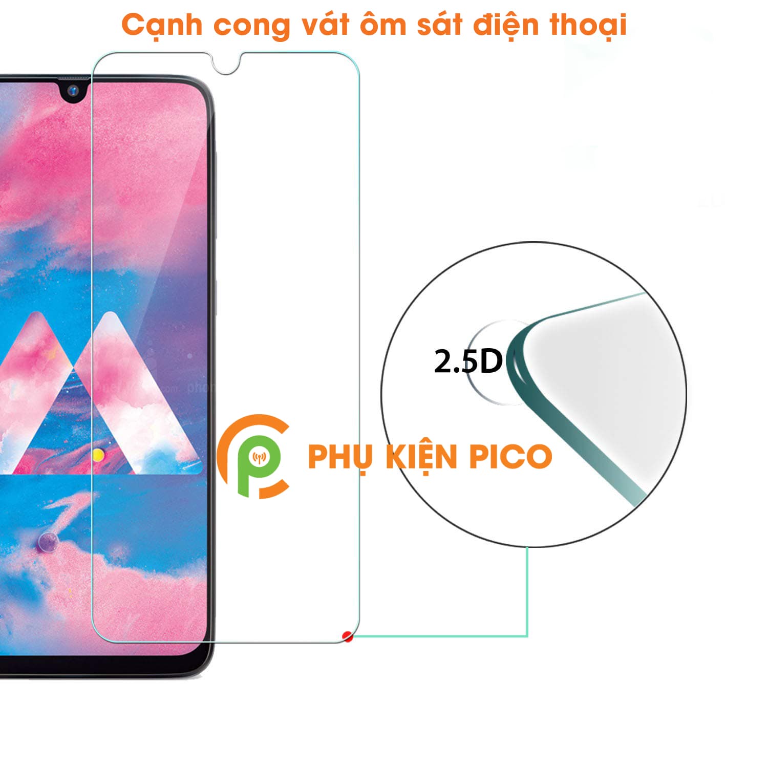 Kính cường lực Samsung Galaxy M30S chính hãng Gor trong suốt 1 chiếc - 2