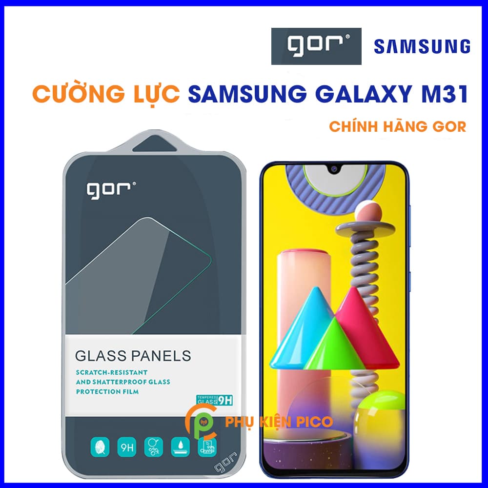Kính cường lực Samsung Galaxy M31 chính hãng Gor trong suốt 1 chiếc