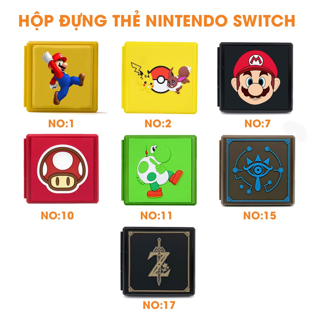 Hộp đựng thẻ game cao cấp cho Nintendo Switch siêu tiện lợi để lưu giữ các thẻ trò chơi trong bộ sưu tập của bạn