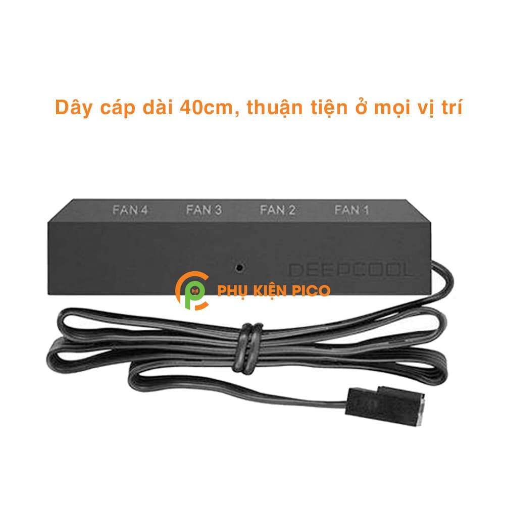 Fan Hub DeepCool FH-04 bộ chia quạt hỗ trợ 4 cổng cắm, điều tốc PWM hàng chính hãng - 5