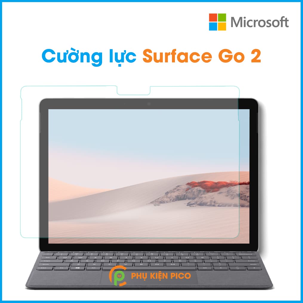 Kính cường lực Surface Go 2 trong suốt full màn hình máy tính bảng độ cứng 9H – Dán màn hình Surface Go 2