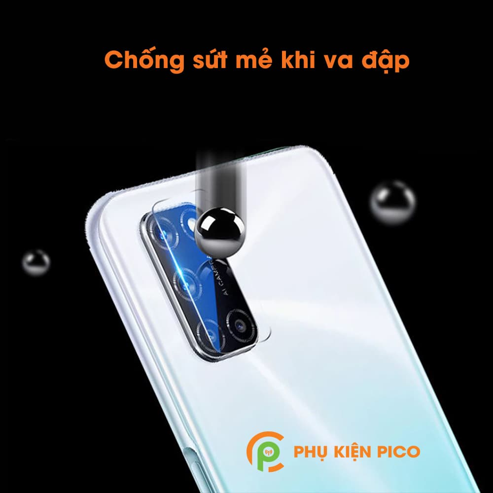 Dán camera Oppo A52 cường lực camera trong suốt độ cứng 7H - 3