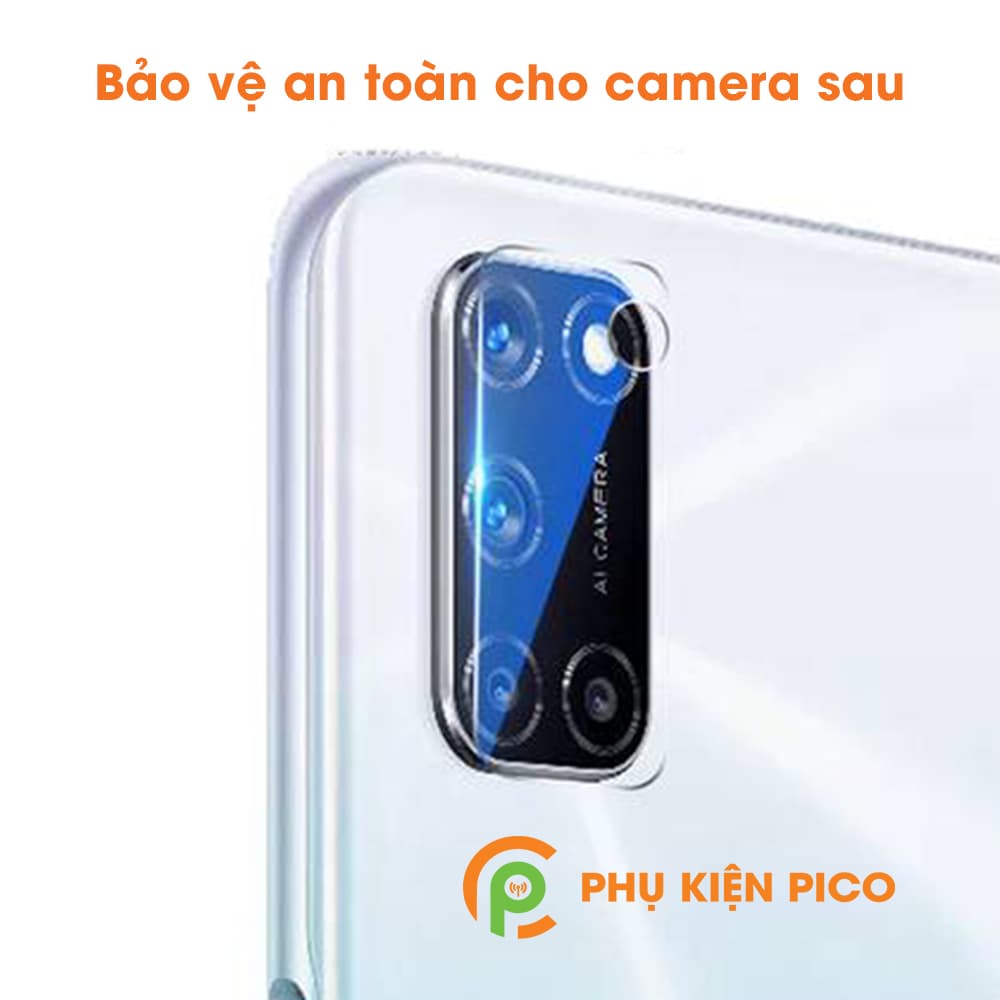 Dán camera Oppo A52 cường lực camera trong suốt độ cứng 7H - 2