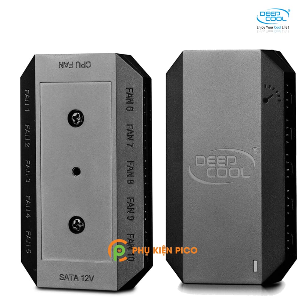 Bộ chia quạt Fan hub DeepCool FH-10 - hỗ trợ 10 cổng PWM, 3 pin và 4 pin - 6