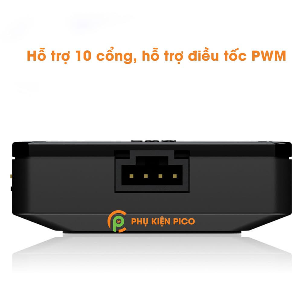 Bộ chia quạt Masterfan PWM Hub chính hãng Cooler Master 10 chân cắm 4 pin, hỗ trợ điều tốc, nguồn SATA - 5