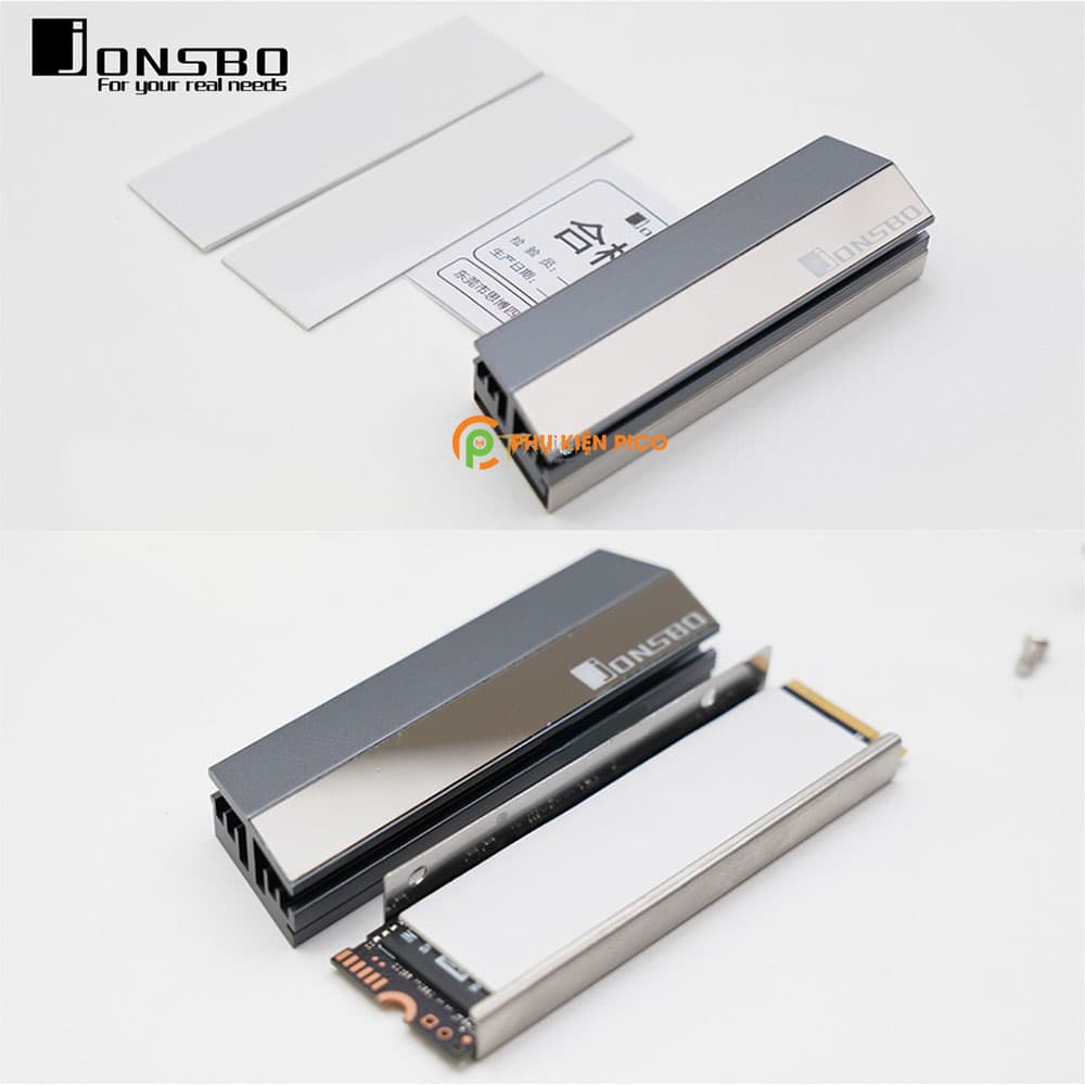 Tản nhiệt SSD M2 Radiator chính hãng Jonsbo giảm nhiệt ổ cứng nhôm nguyên khối - 6