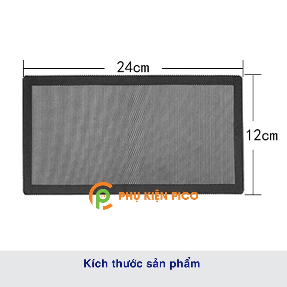 Tấm lưới chống bụi cho quạt tản nhiệt máy tính kích thước 12cm x 24cm - 4