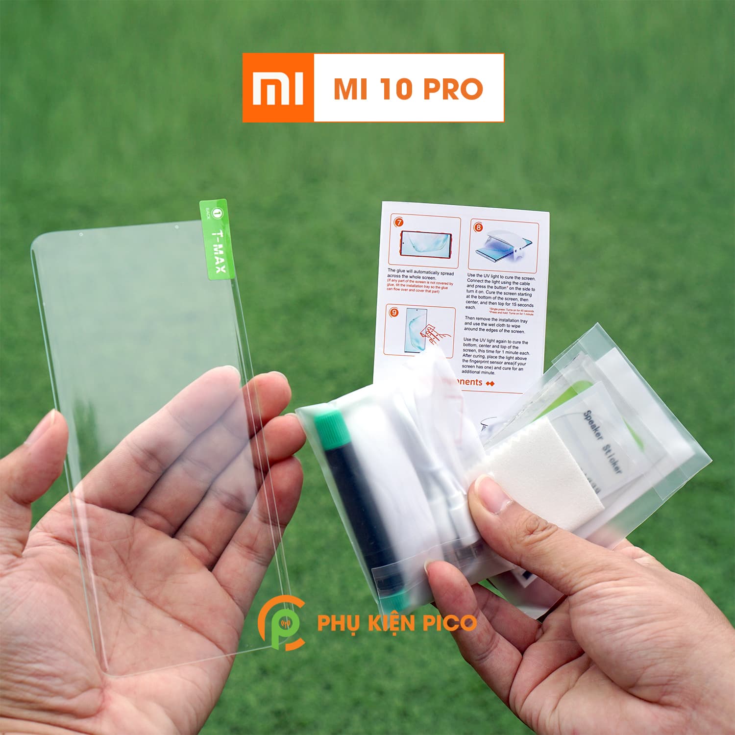 Cường lực Xiaomi Mi 10 Pro chính hãng T-Max Liquid full keo UV độ cứng 9H full màn hình - Cường lực Mi 10 Pro - 2
