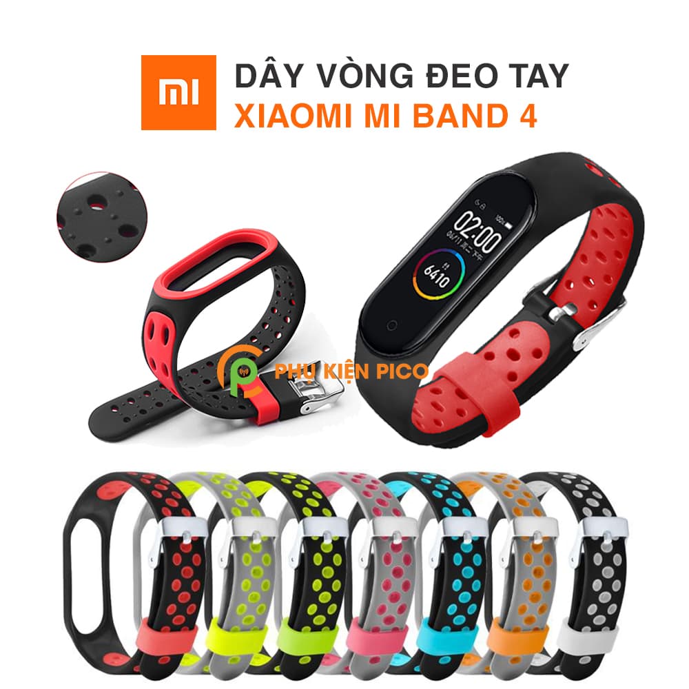 Dây đeo thay thế Mi Band 4 - Dây silicon vòng đeo tay Miband 4 chính hãng Xiaomi (Xiaomi Mi Band 4)