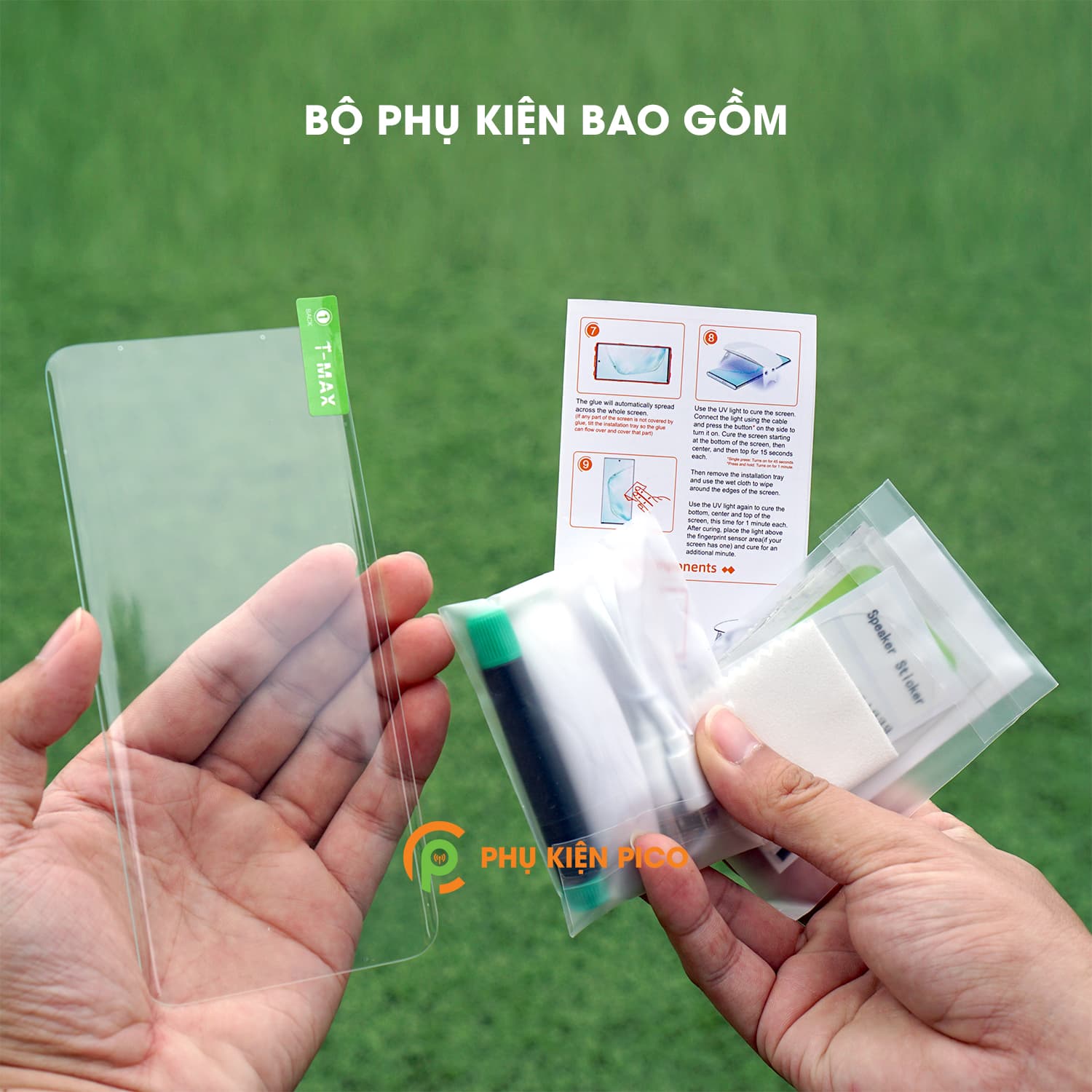 Cường lực Mi 10 chính hãng T-Max Liquid trong suốt keo UV – Kính cường lực Xiaomi Mi 10 - 5
