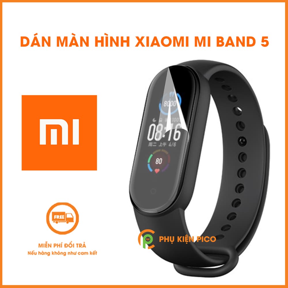 Dán màn hình Mi Band 5 bảo vệ vòng đeo tay PPF cao cấp dẻo trong suốt