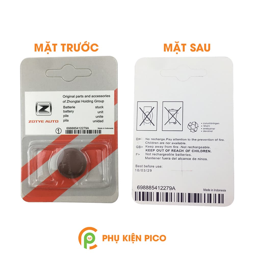 Pin chìa khóa ô tô Zotye T600, T700, T800 chính hãng Zotye - 4