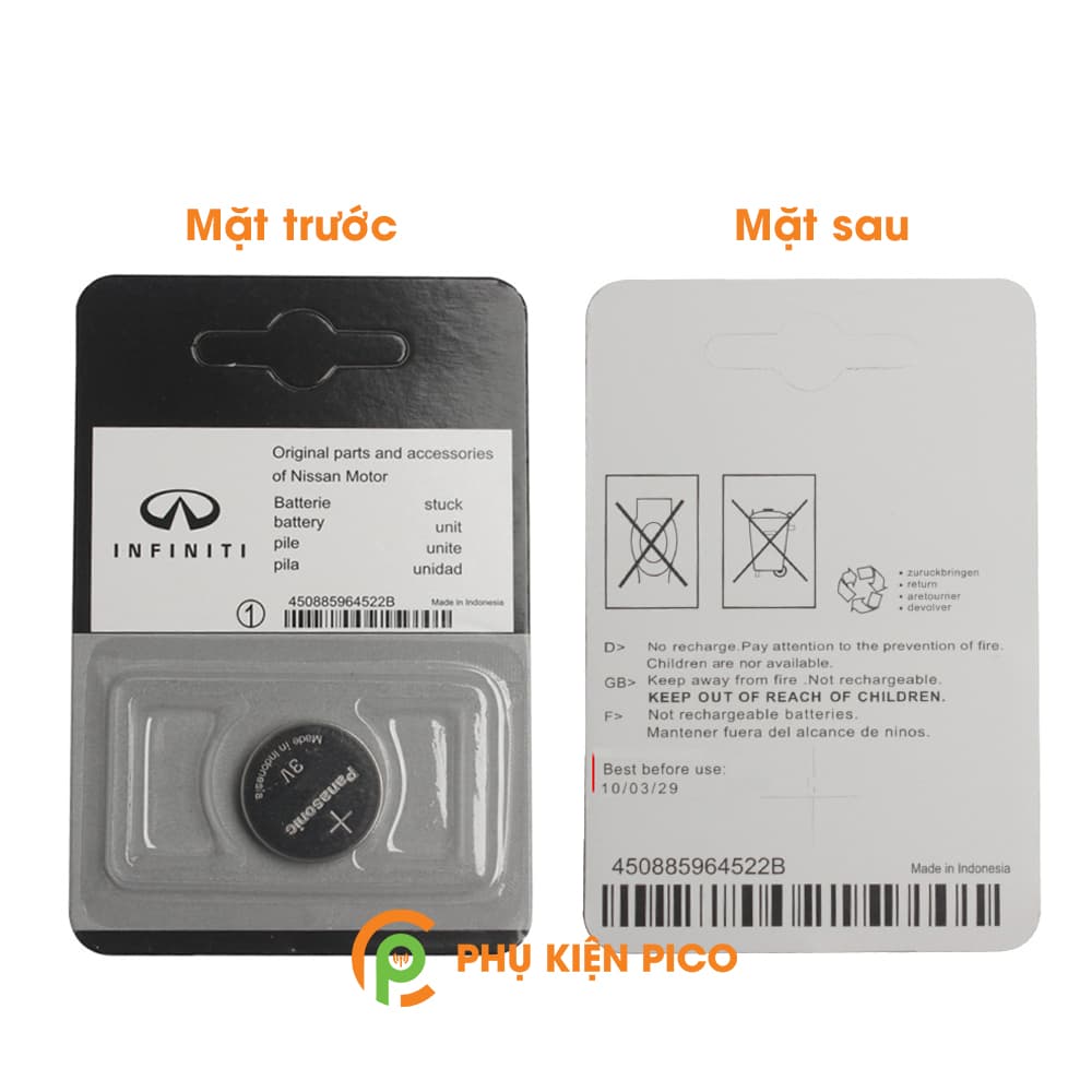 Pin chìa khóa ô tô Infiniti Q50 Sedan chính hãng Infiniti sản xuất tại Indonesia 3V - 2