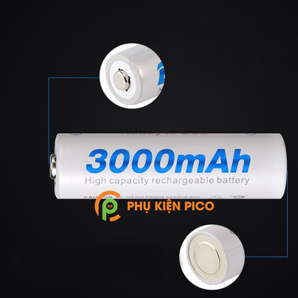 Bộ sạc DC40L và 4 Pin sạc lại Beston AA 3000 mAh chuyên dùng cho Micro Karaoke máy ảnh - combo2 - 3