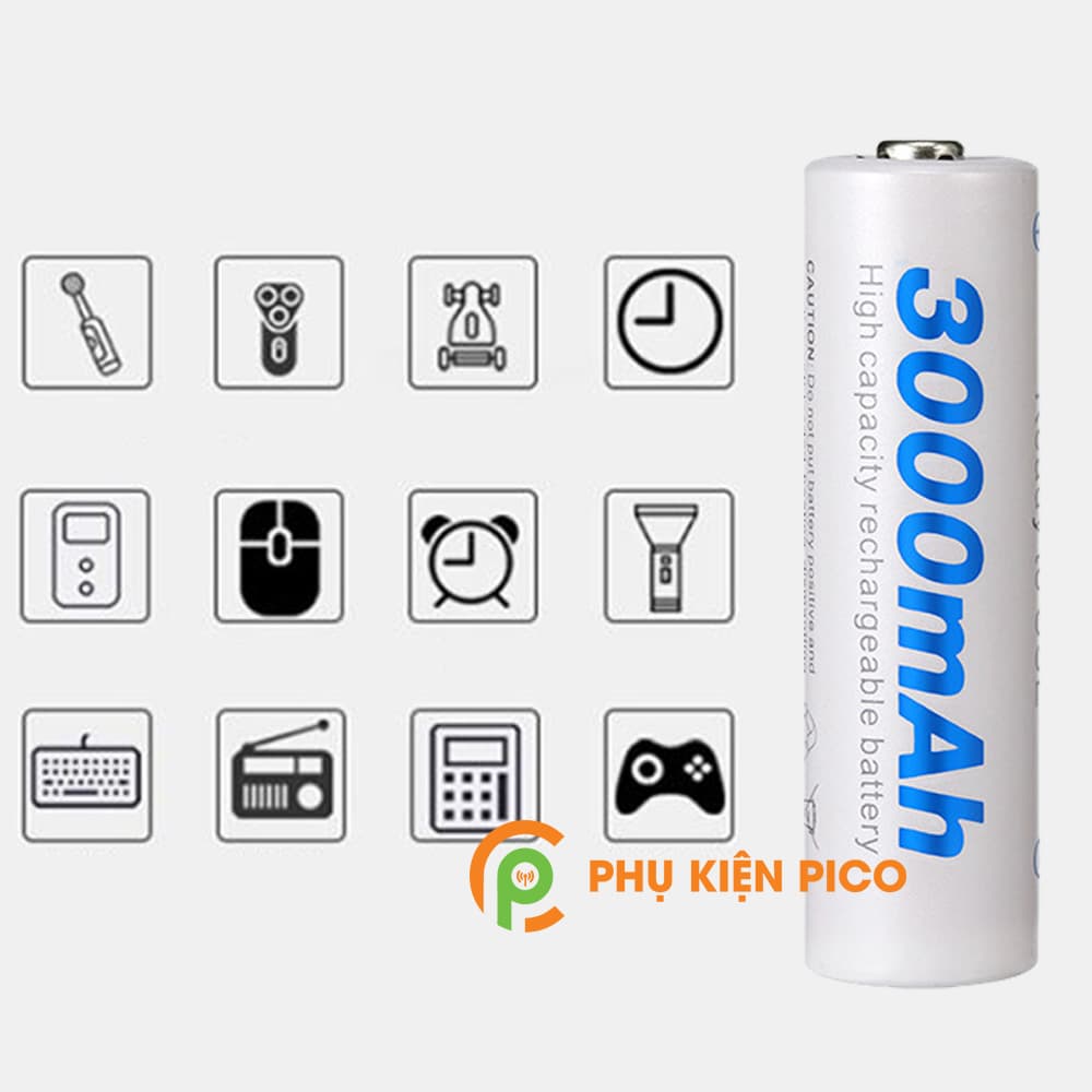 Bộ sạc DC40L và 4 Pin sạc lại Beston AA 3000 mAh chuyên dùng cho Micro Karaoke máy ảnh - combo2 - 2