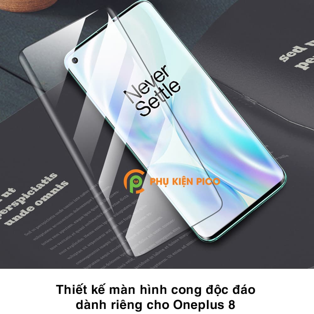 Kính cường lực Oneplus 8 chính hãng T-Max + keo UV – Dán màn hình Oneplus 8 - 8
