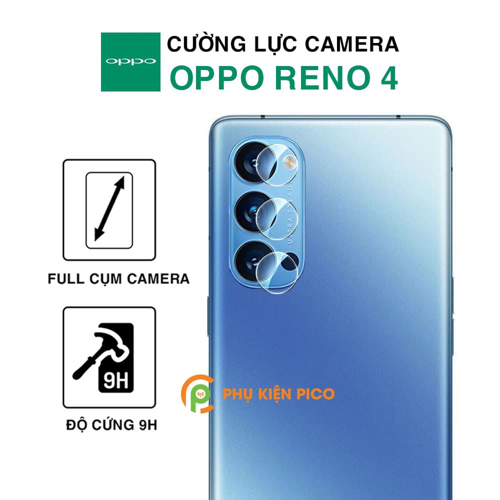 Dán camera Oppo Reno 4 cường lực camera trong suốt độ cứng 9H