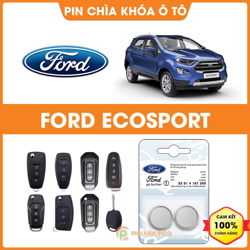Pin chìa khóa ô tô Ford EcoSport chính hãng Ford sản xuất tại Indonesia 3V