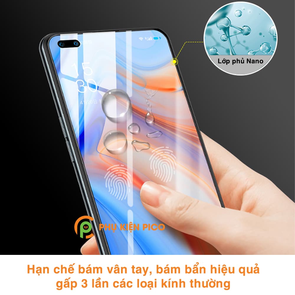 Kính cường lực Reno 4 full màn hình chính hãng Gor dùng chung với mọi loại ốp lưng - 6