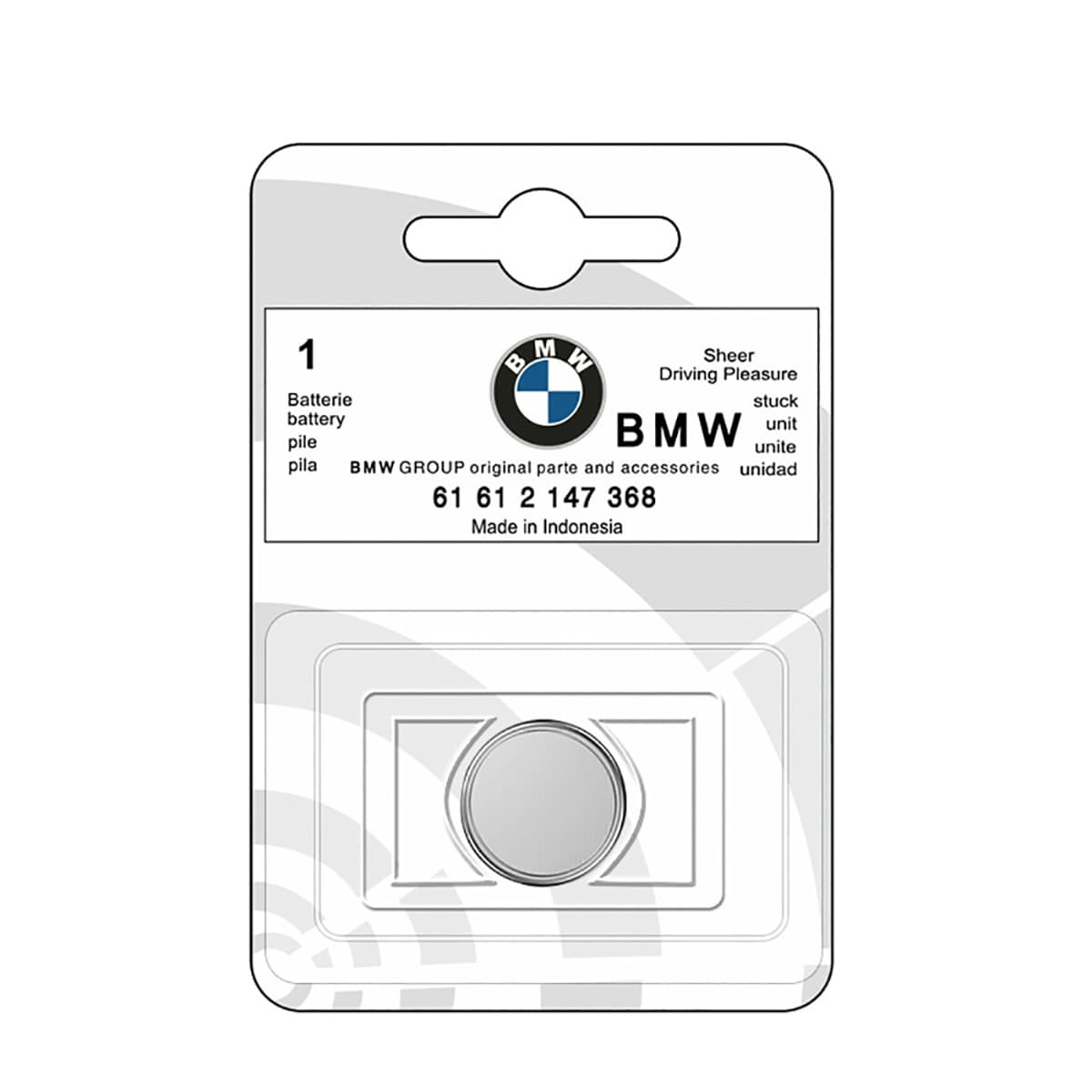 Pin chìa khóa ô tô BMW 3 Series, 5 Series, 7 Series, X1, X3, X5, X6 chính hãng BMW sản xuất tại Indonesia 3V - 5