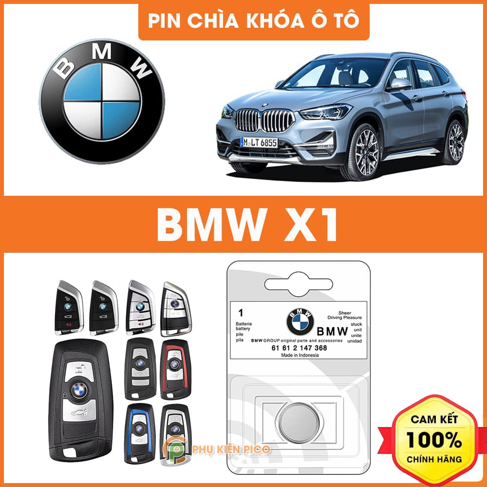 Pin chìa khóa ô tô BMW X1 chính hãng BMW sản xuất tại Indonesia 3V