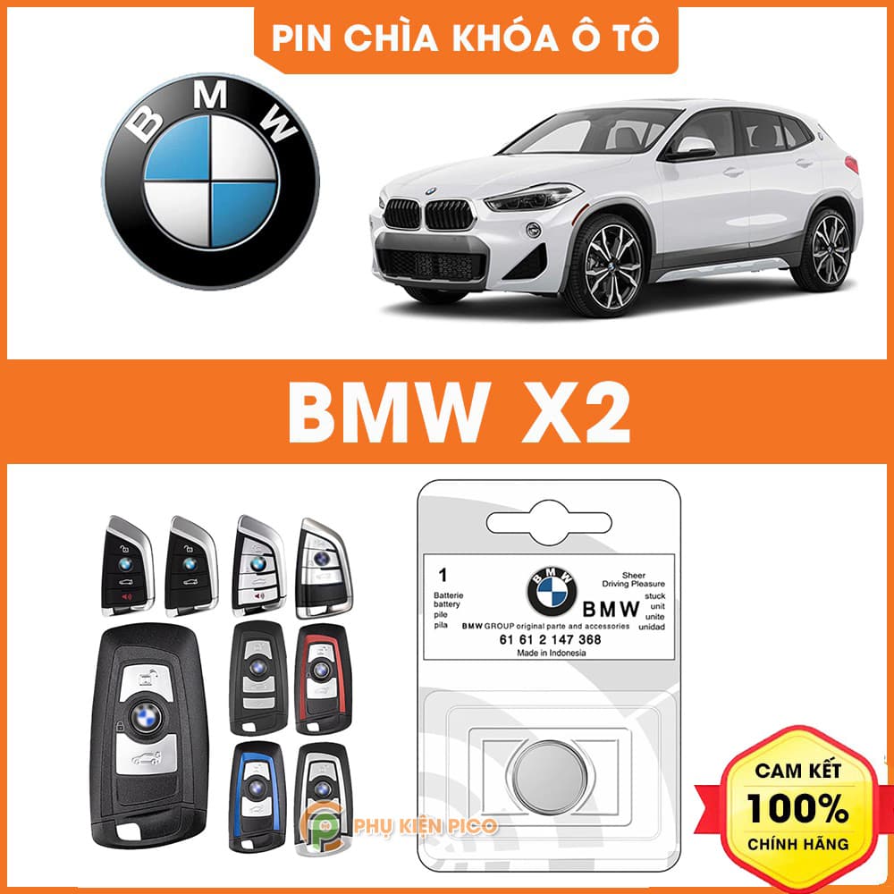 Pin chìa khóa ô tô BMW X2 chính hãng BMW sản xuất tại Indonesia 3V