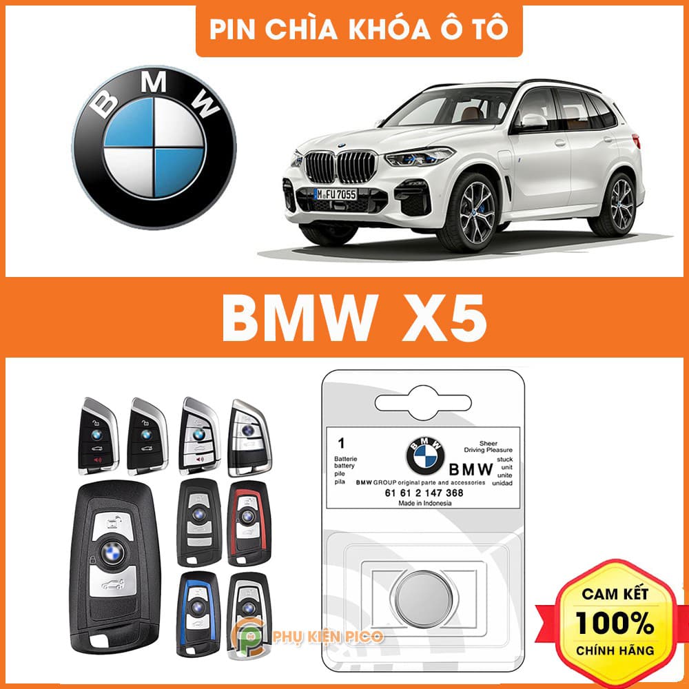 Pin chìa khóa ô tô BMW X5 chính hãng BMW sản xuất tại Indonesia 3V
