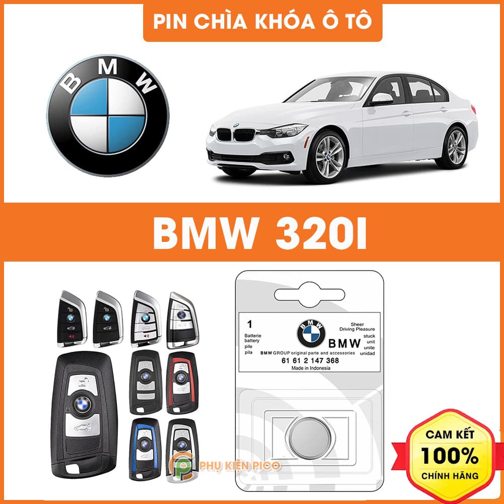 Pin chìa khóa ô tô BMW 320i chính hãng BMW sản xuất tại Indonesia 3V