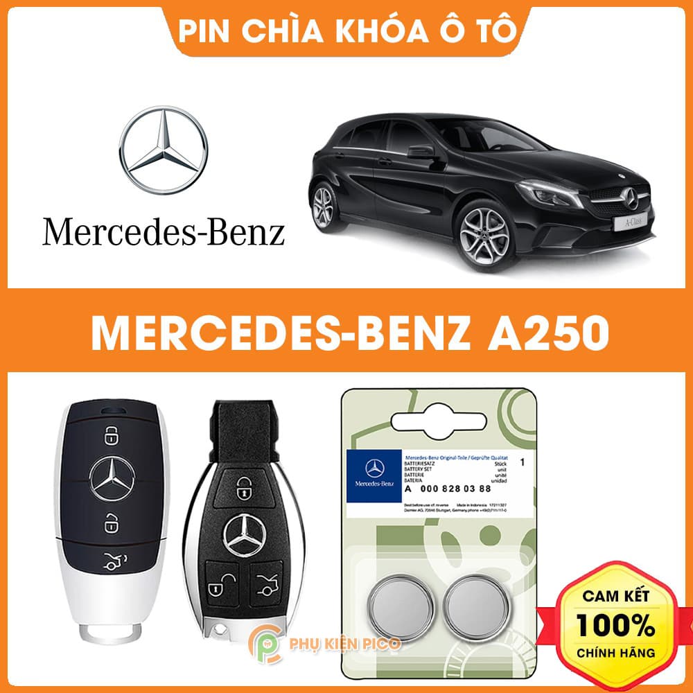 Pin chìa khóa ô tô Mercedes A250 chính hãng Mercedes sản xuất tại Indonesia 3V Panasonic