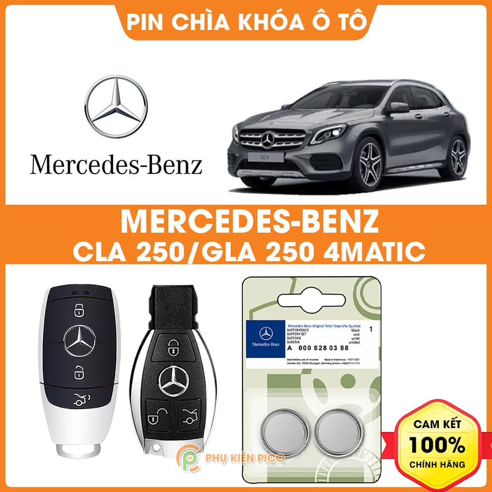 Pin chìa khóa ô tô Mercedes CLA 250 / GLA 250 4MATIC chính hãng Mercedes sản xuất tại Indonesia 3V Panasonic