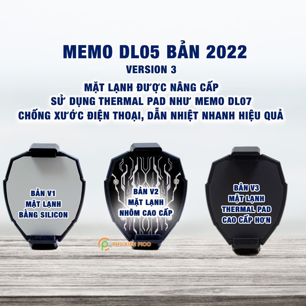 Quạt tản nhiệt điện thoại có sò lạnh chính hãng MEMO DL05 V3 - 6