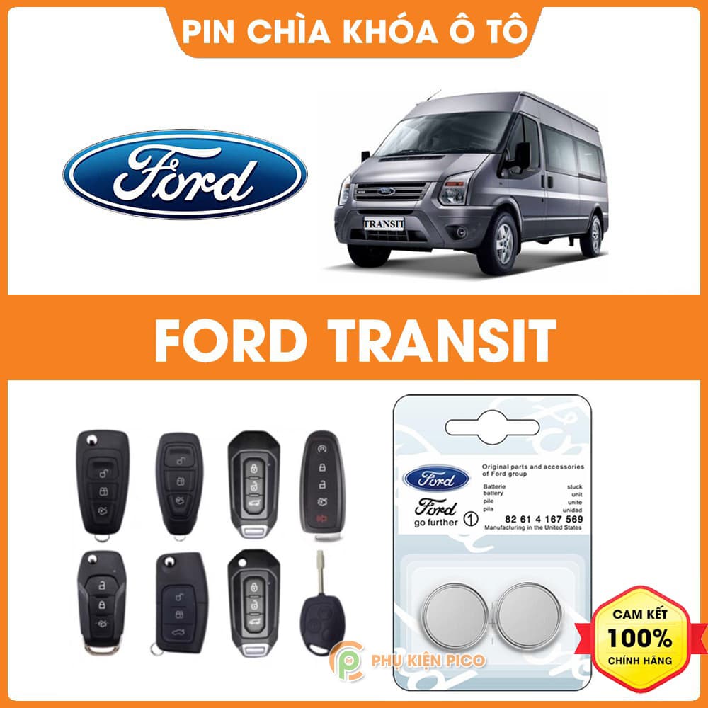 Pin chìa khóa ô tô Ford Transit chính hãng Ford sản xuất tại Indonesia 3V