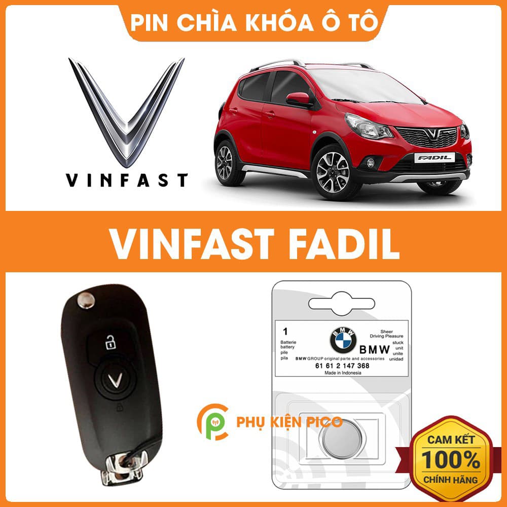 Pin chìa khóa ô tô Vinfast Fadil chính hãng Vinfast sản xuất tại Indonesia 3V Panasonic
