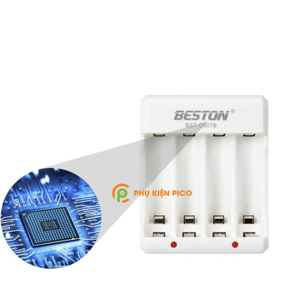 Bộ sạc C807B và 4 Pin sạc Beston AA 1200 mAh, AAA 1300 mAh có thể sạc lại nhiều lần - combo2 - 11