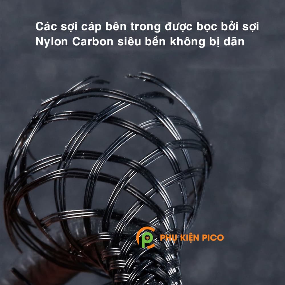 Cáp sạc 3 đầu Baseus Three Primary Colors 3-in-1 Cable sạc nhanh 3.5A truyền dữ liệu 480Mbps độ dài 120cm - 8