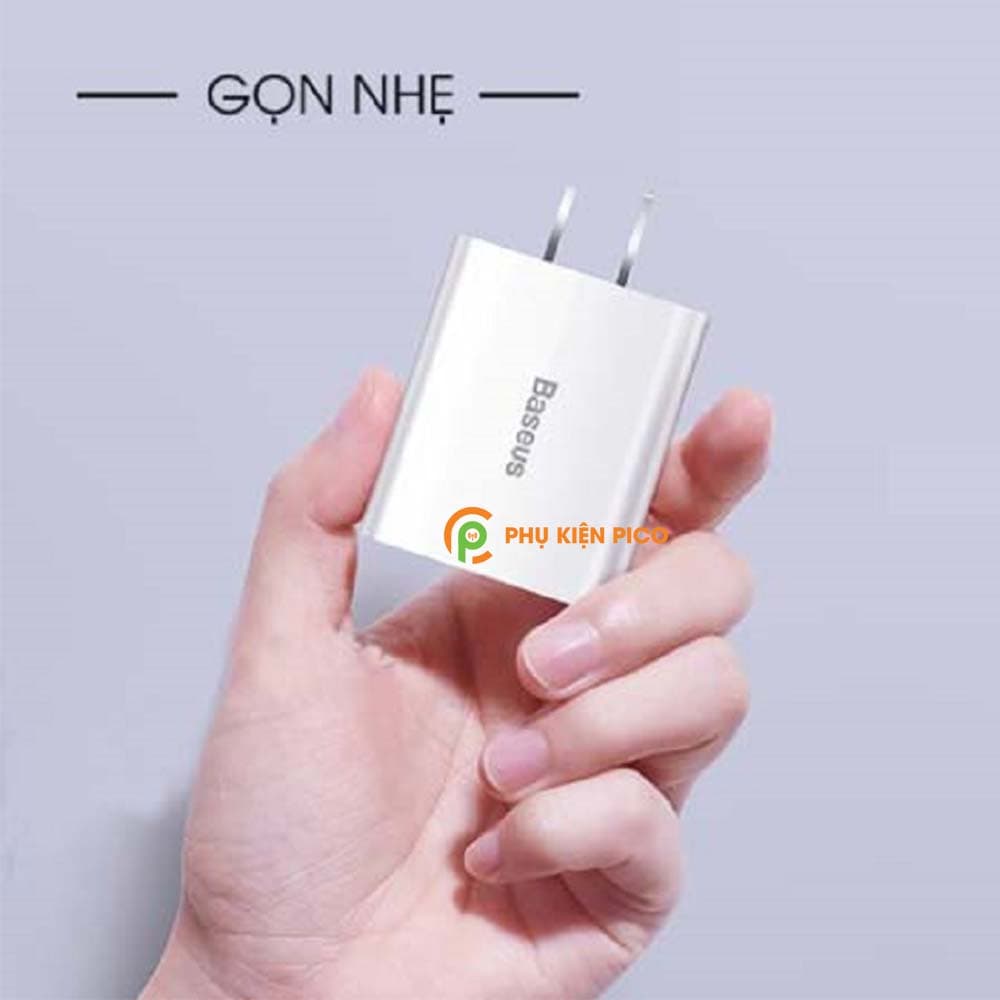 Củ Sạc Nhanh 2 cổng Baseus Speed Mini Dual U Charger 5V/2A CCFS-M02 cốc sạc nhanh - 3