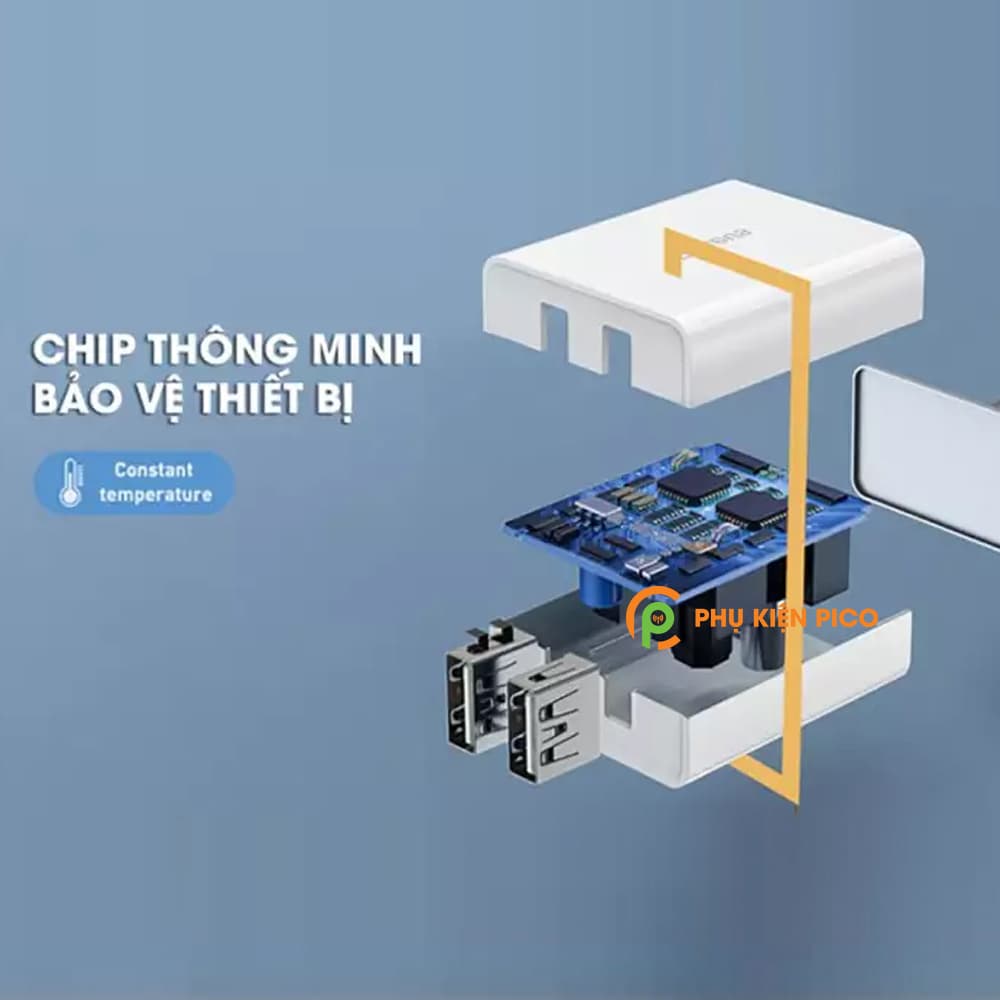 Củ Sạc Nhanh 2 cổng Baseus Speed Mini Dual U Charger 5V/2A CCFS-M02 cốc sạc nhanh - 6