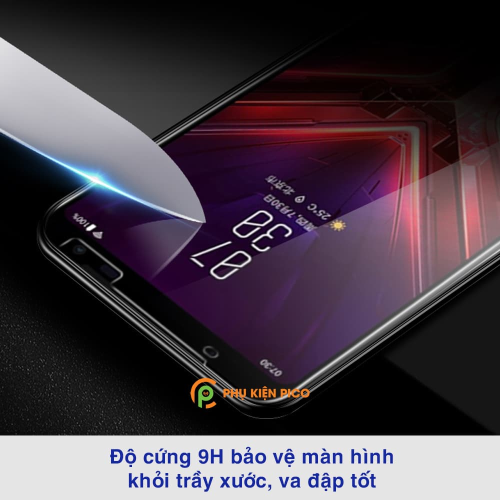 Kính cường lực Rog Phone 3 full màn hình viền đen siêu mỏng độ cứng 9H - 2