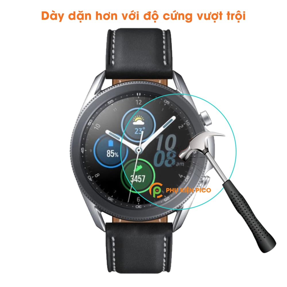 Cường lực đồng hồ Samsung Galaxy Watch 3 41/45mm chính hãng Gor bộ 2 chiếc trong suốt full màn hình - 9